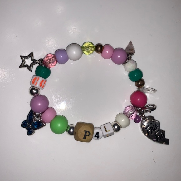 KANDI Beaded Bracelet X P4L - Picture 1 of 4